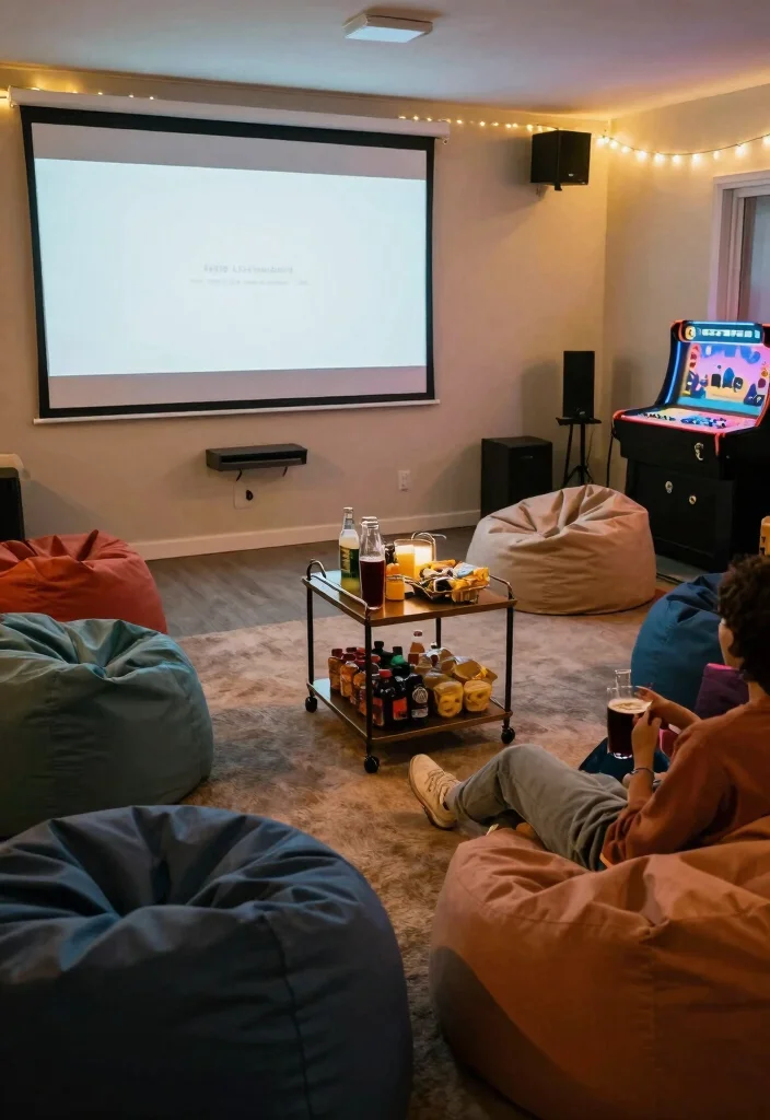 16 Small Basement Layout Ideas for Better Space Planning 8. Entertainment Zone 0