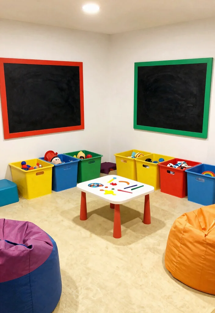 16 Small Basement Layout Ideas for Better Space Planning 9. Playroom for Kids 0