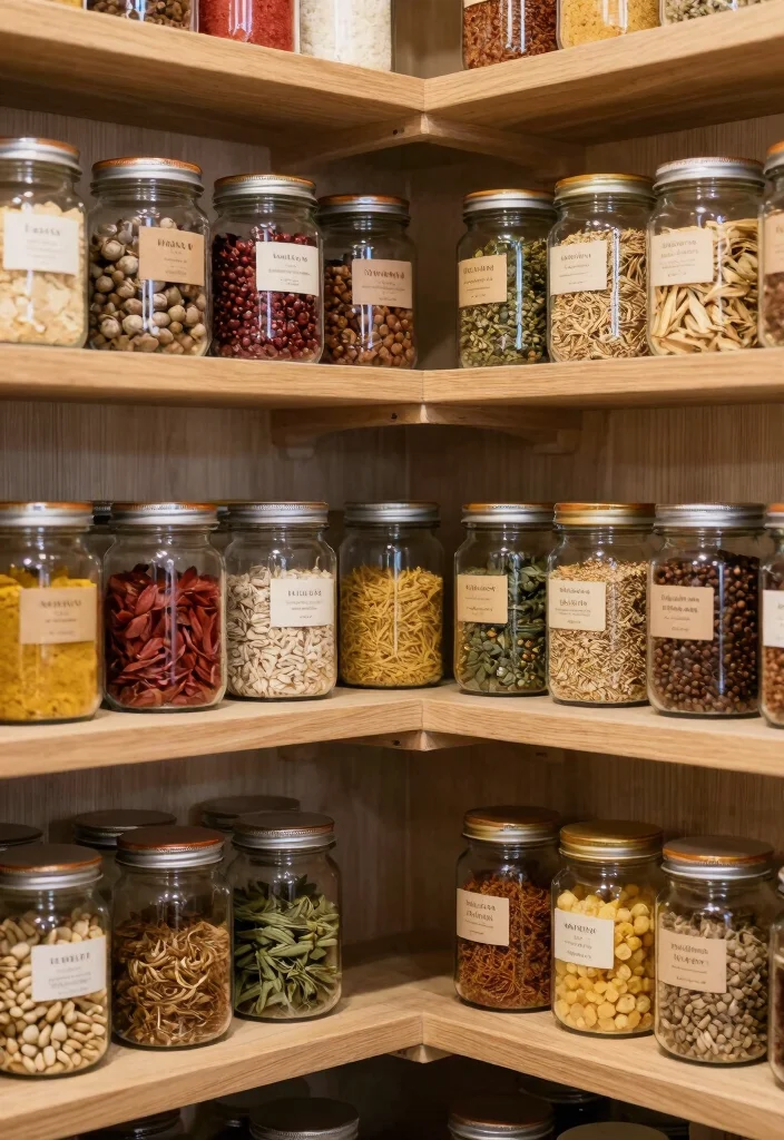 16 Small Pantry Organization Ideas for Tight Kitchens 12. Utilize Corner Space 0