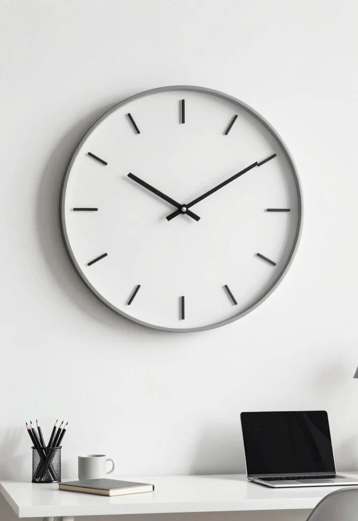 16 Study Wall Decor Ideas for Focused Spaces 6 16 Study Wall Decor Ideas for Focused Spaces 6. Statement Clock 0