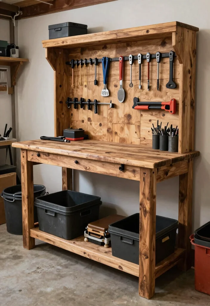 16 Tool Organization Ideas for Garage Storage 43 16 Tool Organization Ideas for Garage Storage 13. Craft a Custom Workbench 0