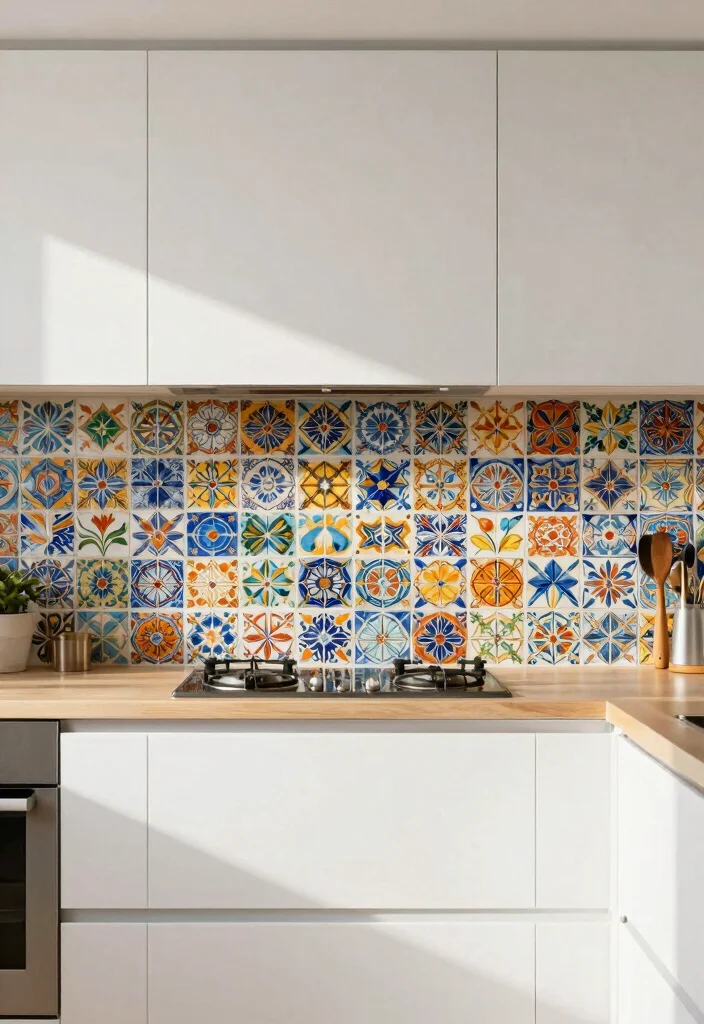 18 Aesthetic Wall Decor Ideas for Modern Homes 14. Artistic Tiles 0
