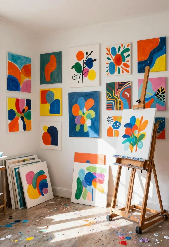 18 Aesthetic Wall Decor Ideas for Modern Homes 18. DIY Wall Art 0