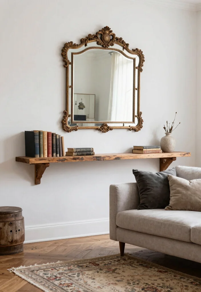 18 Aesthetic Wall Decor Ideas for Modern Homes 5. Vintage Finds 0