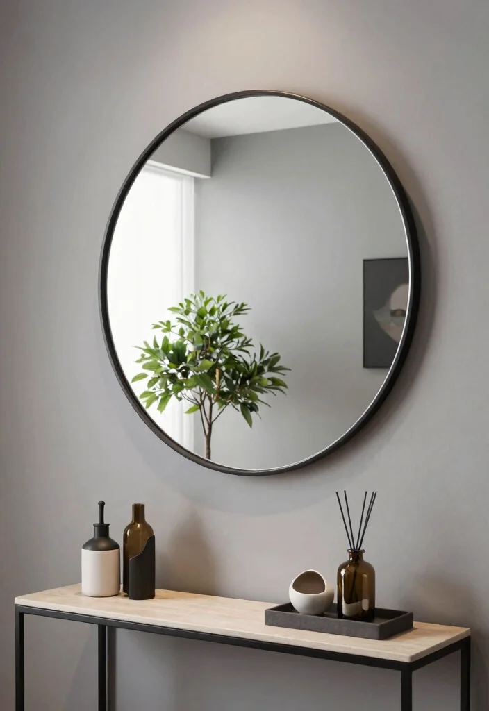 18 Aesthetic Wall Decor Ideas for Modern Homes 9. Artful Mirrors 0