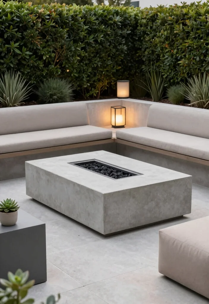 18 Backyard Fire Pit Lounge Ideas for Relaxed Entertaining 1 18 Backyard Fire Pit Lounge Ideas for Relaxed Entertaining 1. Modern Minimalist Fire Pit 0