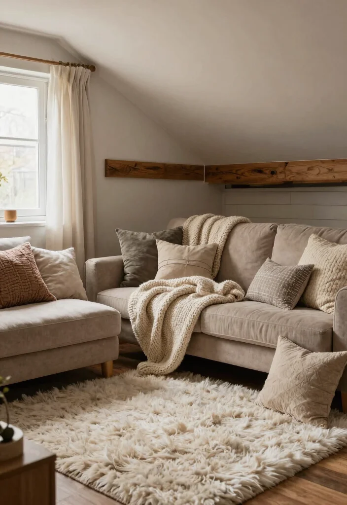 18 Basement Apartment Ideas for Extra Living Space 7. Add Warm Textures 0