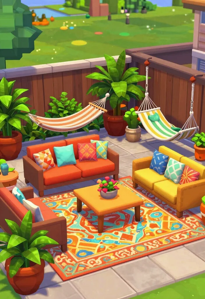 18 Bloxburg Backyard Ideas for Creative and Modern Builds 52 18 Bloxburg Backyard Ideas for Creative and Modern Builds 12. Colorful Patio Paradise 0