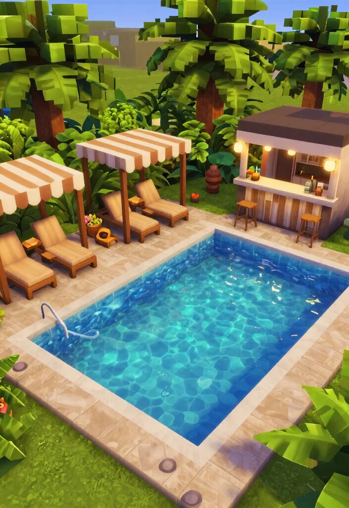 18 Bloxburg Backyard Ideas for Creative and Modern Builds 68 18 Bloxburg Backyard Ideas for Creative and Modern Builds 18. Poolside Paradise 0