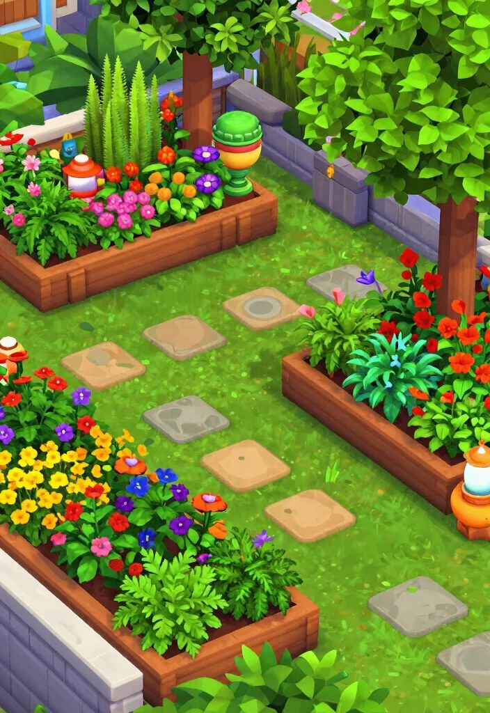 18 Bloxburg Backyard Ideas for Creative and Modern Builds 23 18 Bloxburg Backyard Ideas for Creative and Modern Builds 3. Vibrant Garden Oasis 0