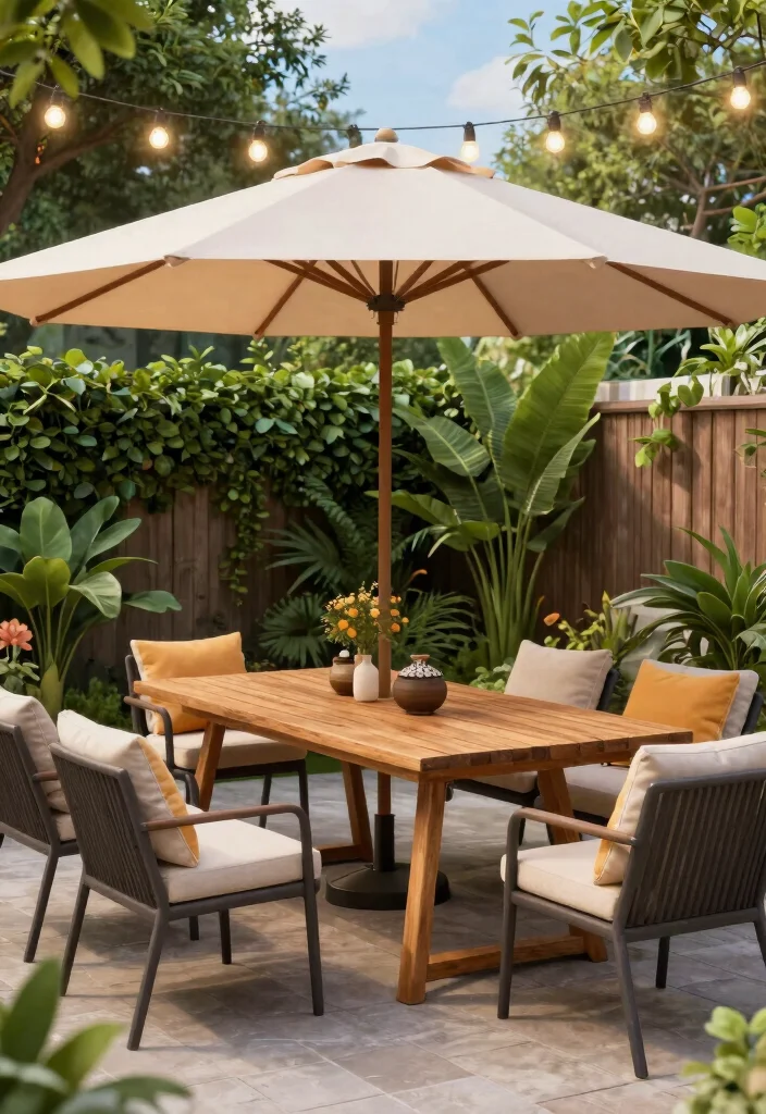 18 Bloxburg Backyard Ideas for Creative and Modern Builds 24 18 Bloxburg Backyard Ideas for Creative and Modern Builds 4. Chic Outdoor Dining Area 0