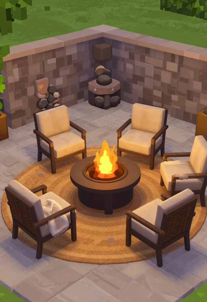 18 Bloxburg Backyard Ideas for Creative and Modern Builds 38 18 Bloxburg Backyard Ideas for Creative and Modern Builds 8. Outdoor Fire Pit Lounge 0