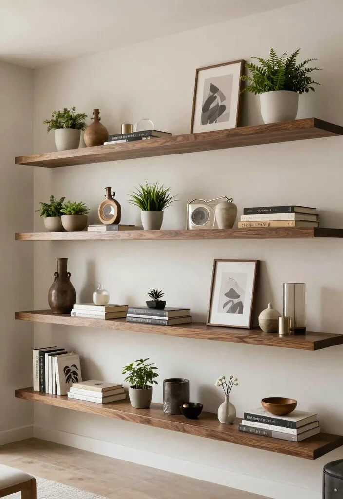 18 DIY Organization Ideas on a Budget That Look Good 10. Floating Shelves for Chic Storage 0