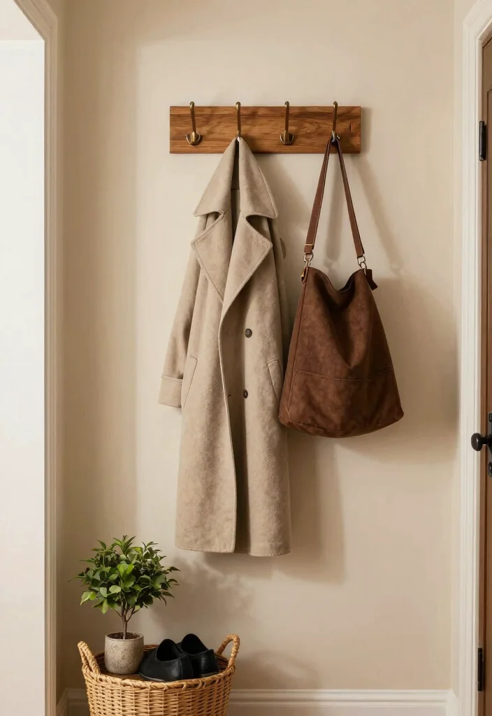 18 DIY Organization Ideas on a Budget That Look Good 14. Hooks for Entryway Organization 0