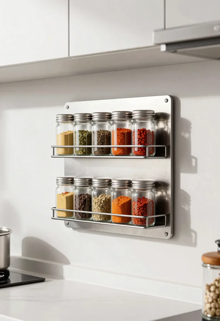 18 DIY Organization Ideas on a Budget That Look Good 2. Magnetic Spice Jars for the Kitchen 0
