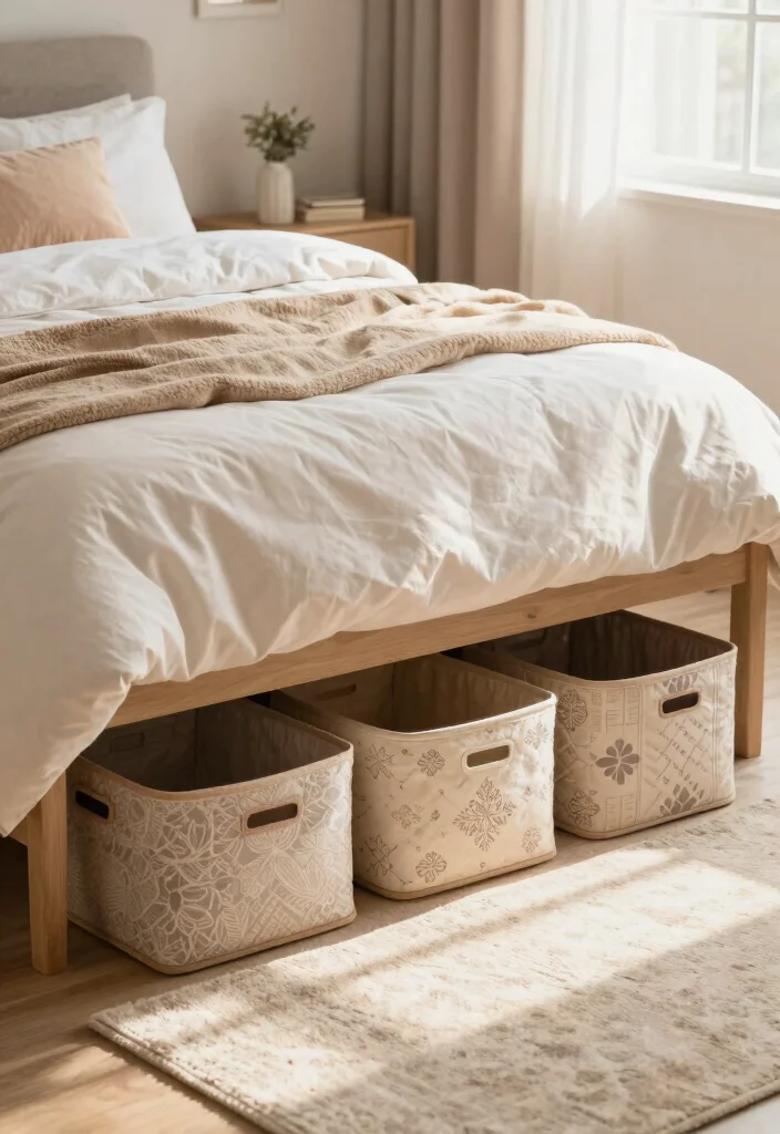 18 DIY Organization Ideas on a Budget That Look Good 3. Stylish Under Bed Storage 0