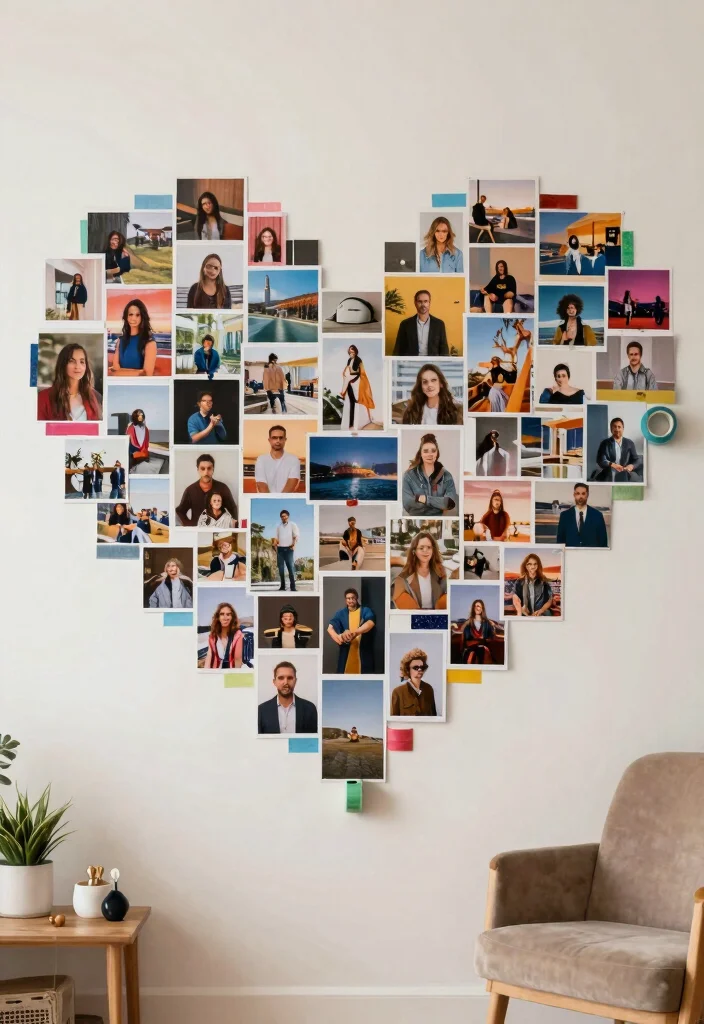 18 Eco-Friendly Wall Decor Ideas for Living Room Styling 39 18 Eco Friendly Wall Decor Ideas for Living Room Styling 9. DIY Photo Collages 0