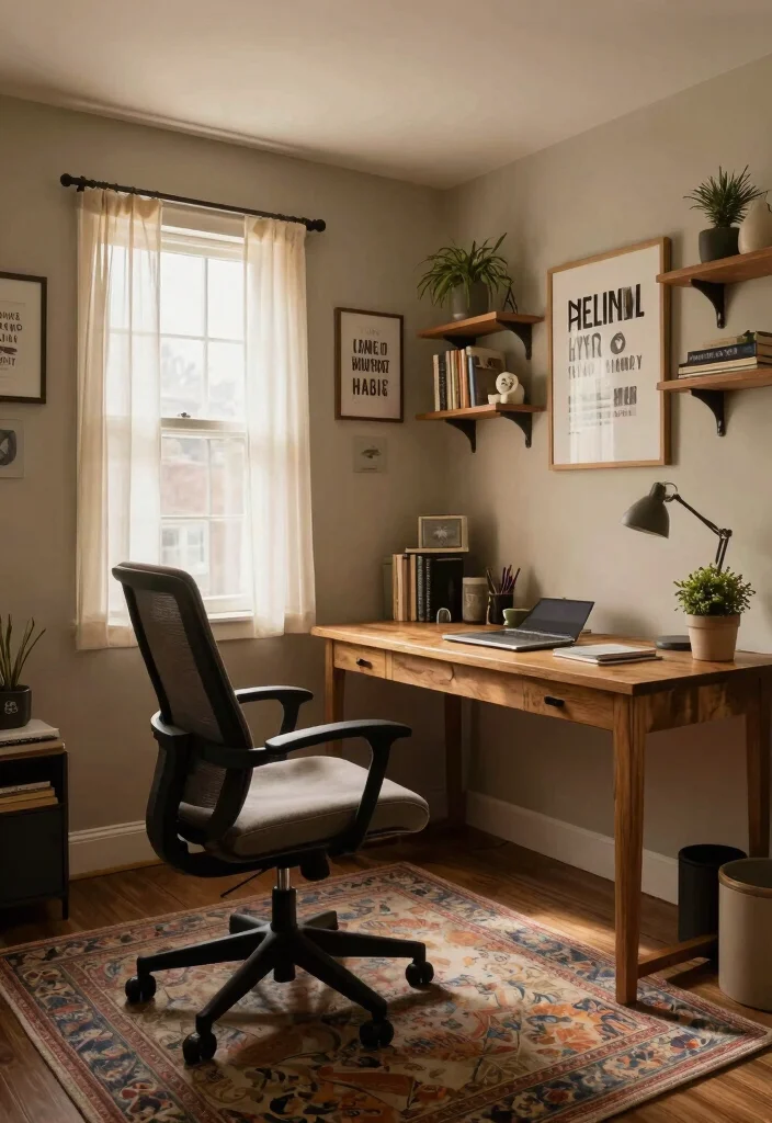 18 Finished Basement Ideas for Comfortable Everyday Living 1. The Cozy Home Office Retreat 0