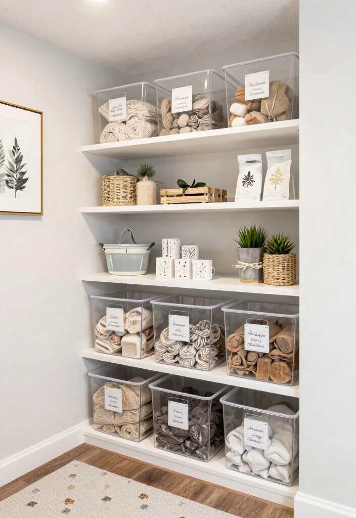 18 Finished Basement Ideas for Comfortable Everyday Living 17. The Seasonal Decor Storage 0