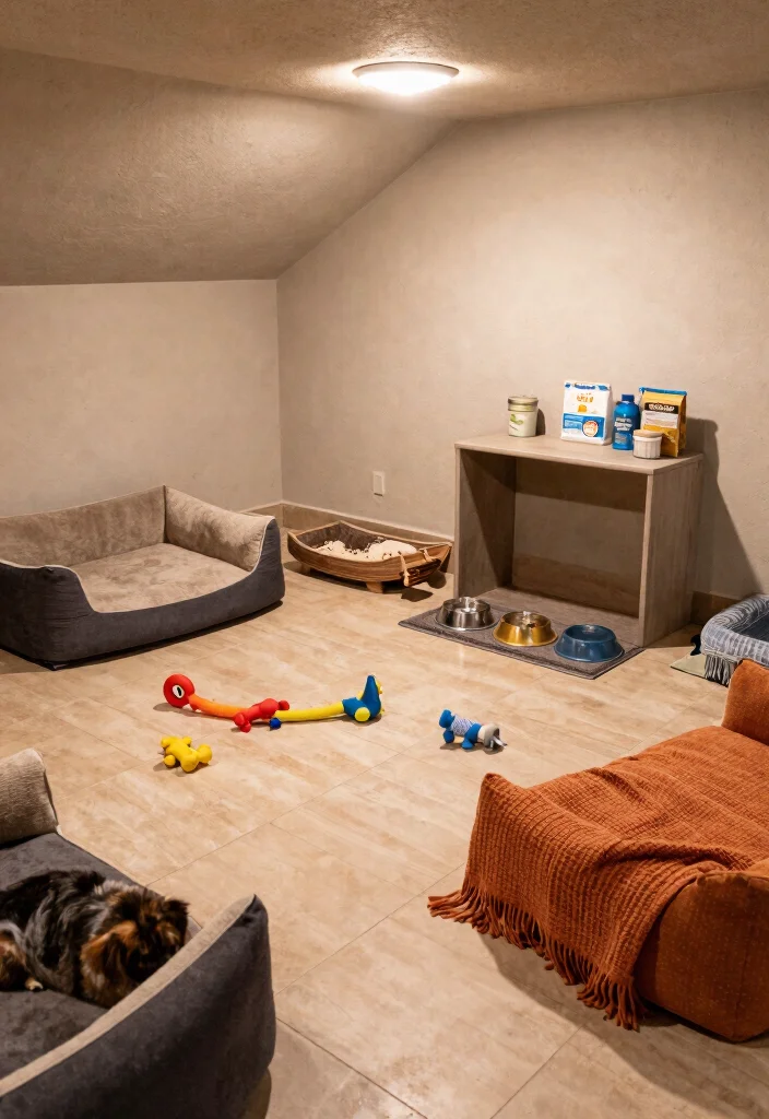 18 Finished Basement Ideas for Comfortable Everyday Living 18. The Pet Friendly Space 0