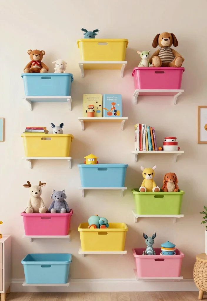 18 Toys Organization Ideas That Are Easy to Maintain 4 18 Toys Organization Ideas That Are Easy to Maintain 4. Wall Mounted Shelves 0