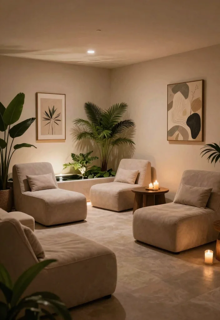 18 Unfinished Basement Ideas on a Budget That Actually Work 67 18 Unfinished Basement Ideas on a Budget That Actually Work 17. Relaxation Zone with Spa Vibes 0
