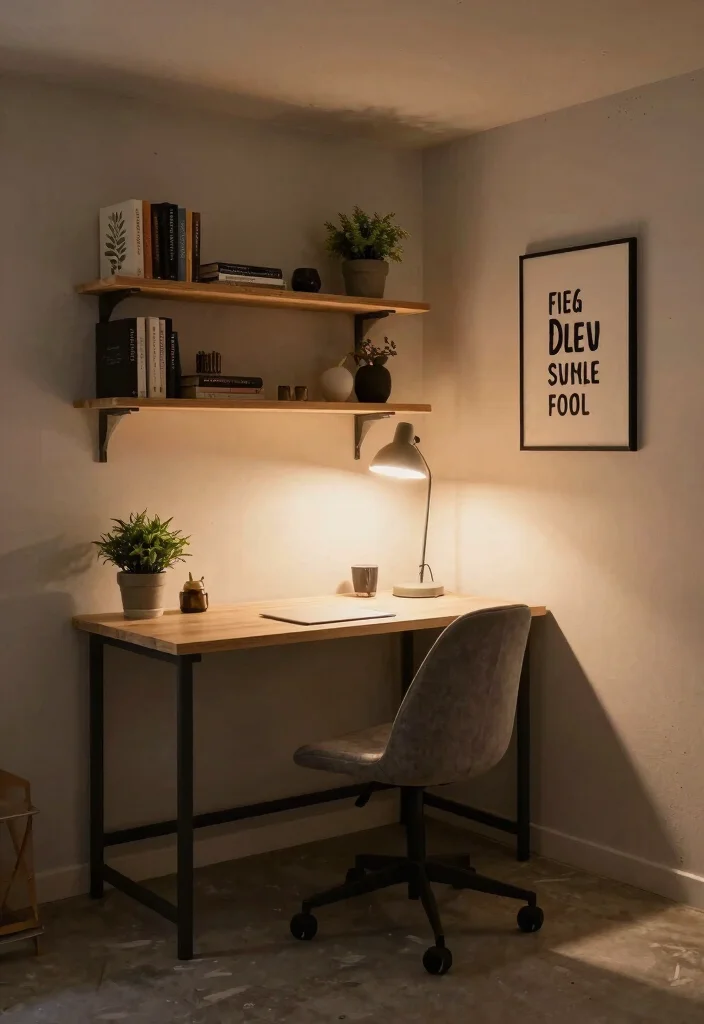 18 Unfinished Basement Ideas on a Budget That Actually Work 38 18 Unfinished Basement Ideas on a Budget That Actually Work 8. Home Office Space 0