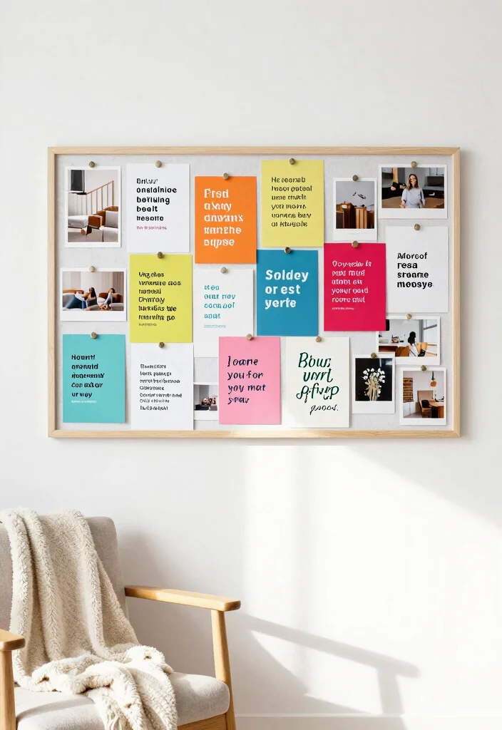 18 Wall Decor Ideas to Personalize Your Home Interior 15 18 Wall Decor Ideas to Personalize Your Home Interior 5. Inspirational Quote Board 0